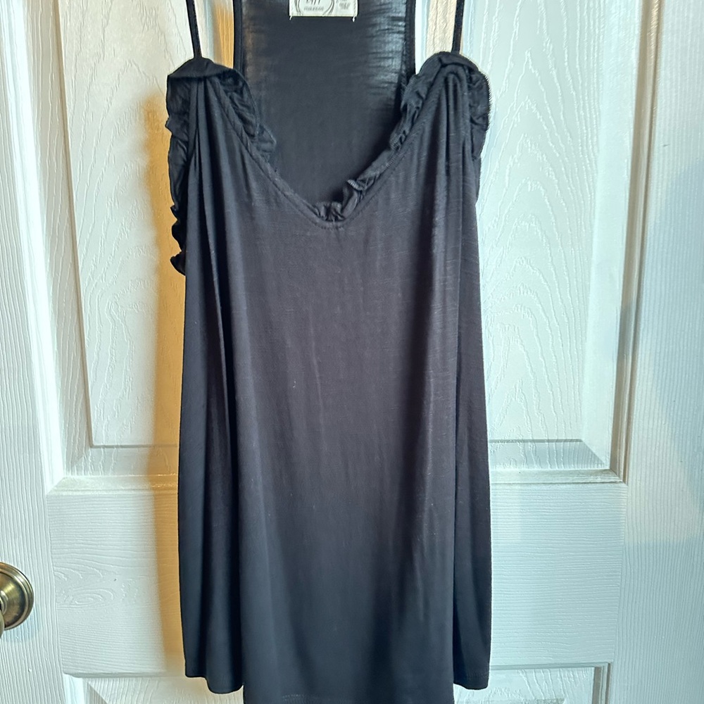 Maurices Black Sheer Top